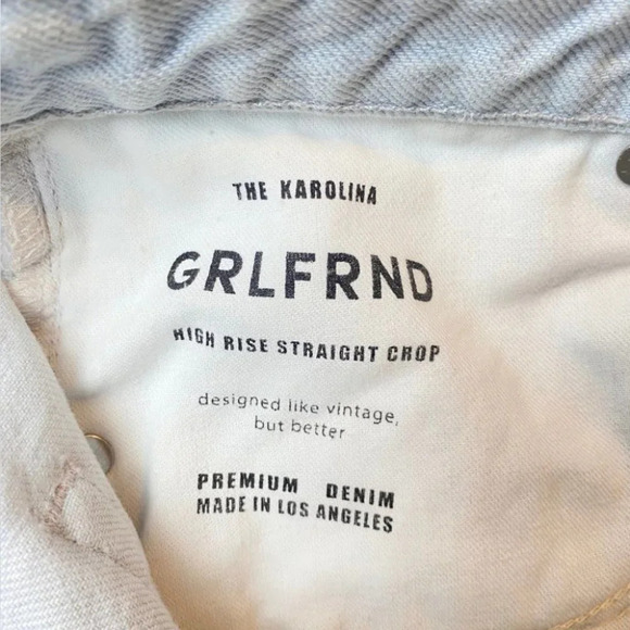GRLFRND Karolina High Rise Straight  Crop Jeans - Picture 14 of 14